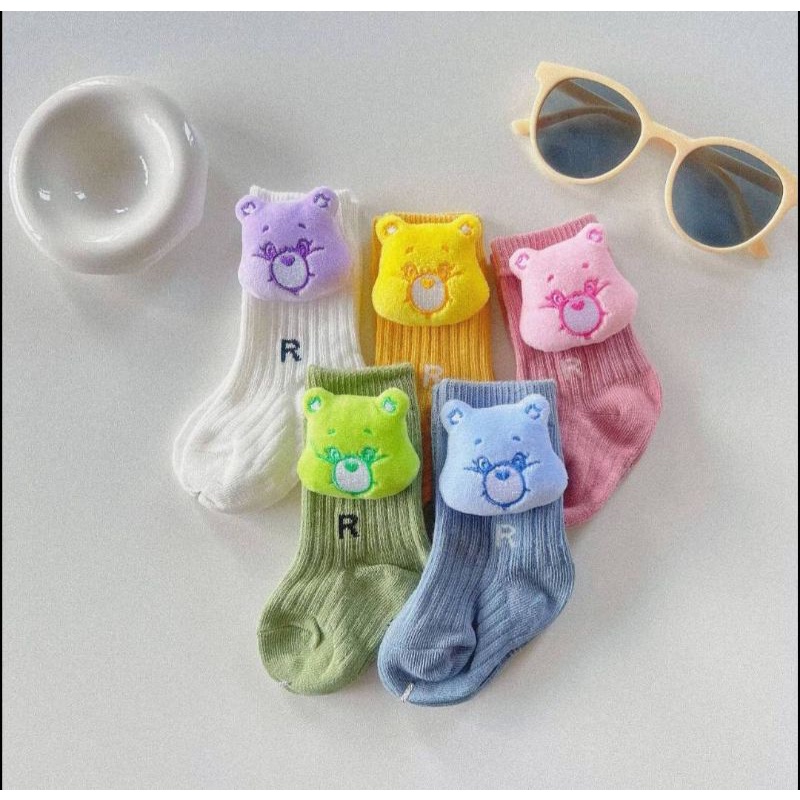 ถุงเท้าเด็ก-ลาย-care-bear-สีสดใสน่ารักมากๆ-ผ้าหนาใส่สบาย-ราคาคู่ละ-69-บาท