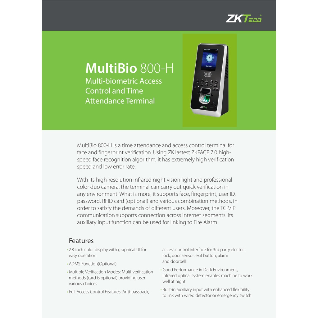 zkteco-multibio800-h-access-control-device-อุปกรณ์ควบคุมประตู-รับประกัน-2-ปี