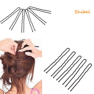 HOT_ 50 โบกมือรูปตัว U Bobby Pin Barrette ร้านทำผมกิ๊บติดผม