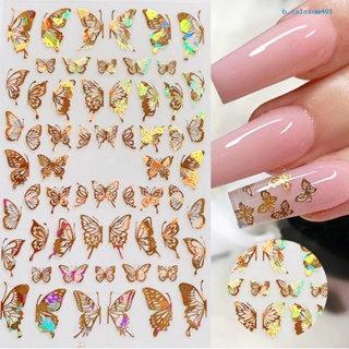 Calciummj Nail Decal Butterfly Shape Manicure Accessories PET DIY Manicure Nail Decal for Nail