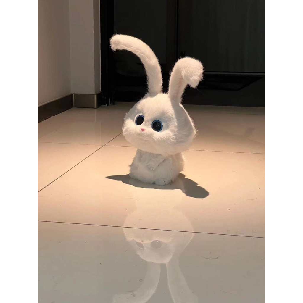 fictus-universal-รูปภาพสไตล์เดียวกันตุ๊กตาตุ๊กตาตุ๊กตากระต่ายสีขาวขนาดเล็กตุ๊กตากระต่ายหัวใจน่ารักสัตว์เลี้ยงน่ารัก