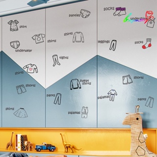 【AG】1 Sheet PVC Decal Adorable Cartoon Wear-resistant Removable Wardrobe Clothing Label Household Supplies