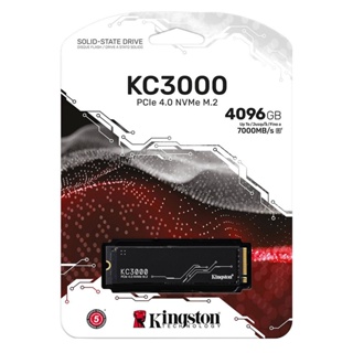 Kingston KC3000 4TB PCIe 4.0 NVMe M.2 2280 Internal SSD (7000MB/s), SKC3000D/4096G