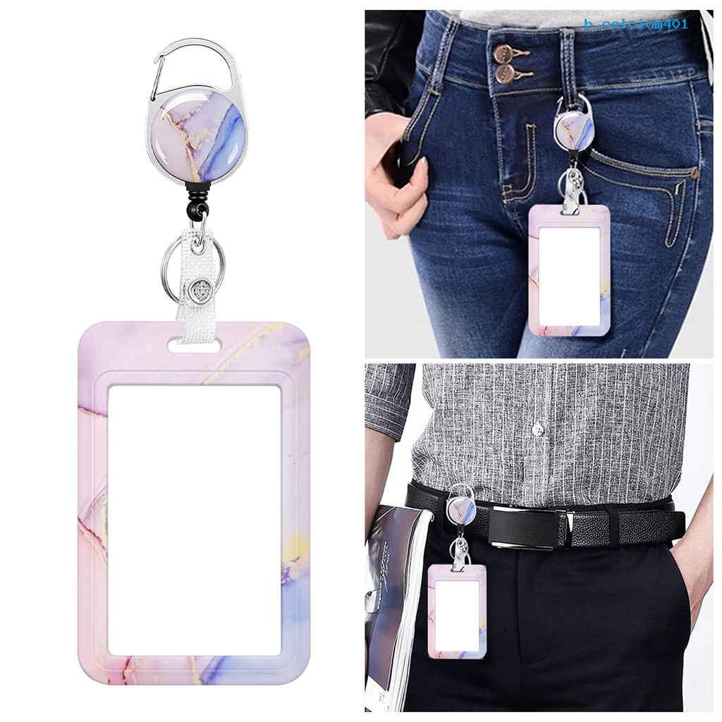 calciwj-work-card-clip-with-metal-hook-stretchable-carabiner-clip-nurse-doctor-student-name