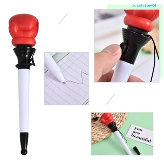 Calciwj Bounce Decompression Pen Smooth Writing Ball Gel Pen Boxing Glove Signing Ballpoint Pen