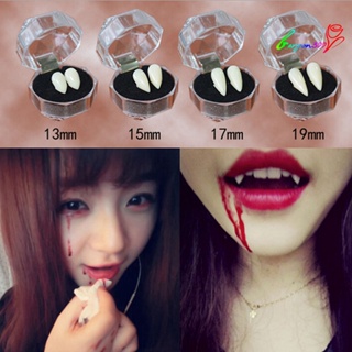 【AG】2Pcs FALSE Fangs Exquisite No Smell Resin Fangs Cosplay for Halloween