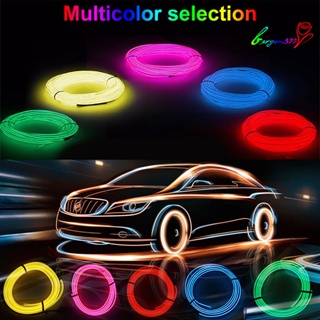【AG】LED Glow Cable Luminous Car Decoration 300cm Halloween Neon Wire DIY Clothing for