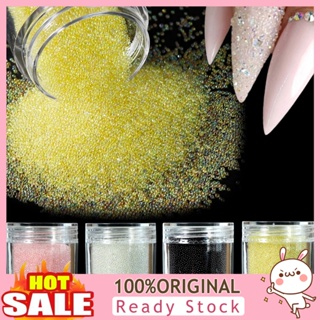 [B_398] 10ml Nail Art Beads No Hole Fine Bright Color Paste Easily Bubble Glass Beads DIY Nail Charms for Nail Salon