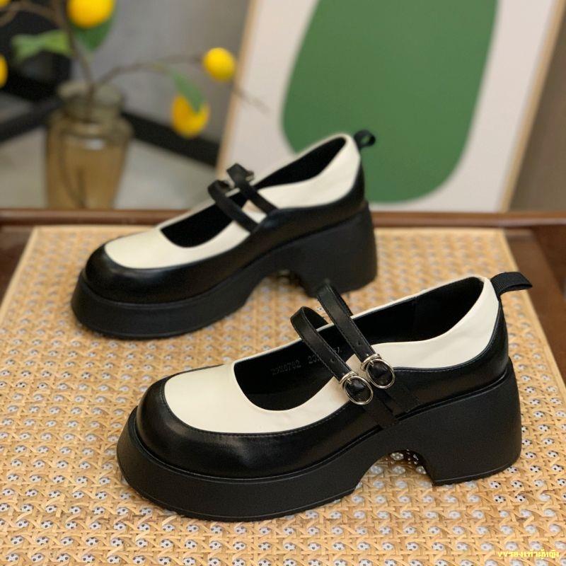 hot-sale-รองเท้า-mary-jane-พื้นหนา-6-ซม-รองเท้าโลฟเฟอร์ใหม่ของผู้หญิงญี่ปุ่น-jk-รองเท้าเดี่ยวรองเท้าหนังขนาดเล็ก