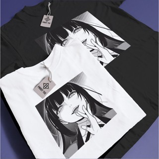 เสื้อยืด Kakegurui Yumeko 100% แนวโน้ม พิมพ์ลาย FROST TEE แขนสั้นผ้าฝ้าย อะนิเมะเชิ้ตหลากหลาย