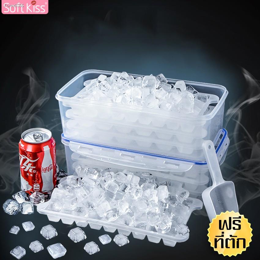 พร้อมสต็อก-softkiss-ชุดกล่องทำน้ำแข็ง-ที่ทำน้ำแข็งก้อน-ที่ทำน้ำแข็ง-แม่พิมพ์น้ำแข็ง-ที่ใสน้ำแข็ง-กล่องใสน้ำแข็ง-แถมฟรีที