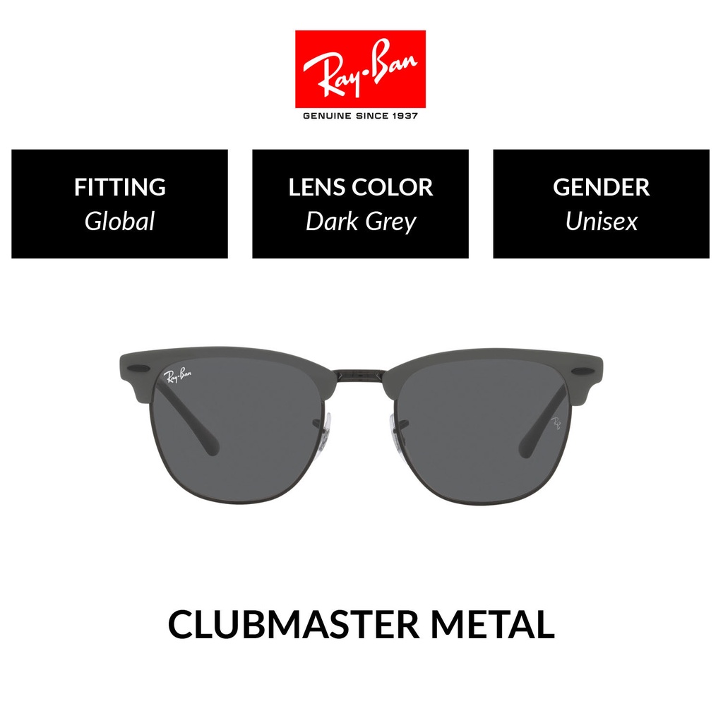 RAYBAN CLUBMASTER METAL RB3716 9256B1 Shopee Thailand