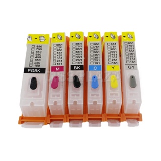 6PCS PGI750 refillable ink cartridge compatible for canon MG6370 MG7170 MG7570 IP8770 MG6770 MG6670 pgi 750