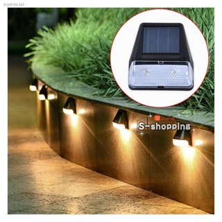 พร้อมสต็อก pack 2pcs Warm White  LTD2 ตัวเล็กสวยงาม Solar light 2 LED ติดบันไดหน้าบ้าน รั้วบ้าน เพิ่มความสวยงาม