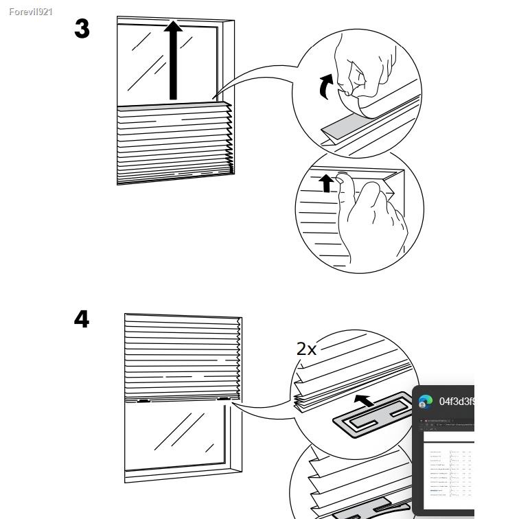 พร้อมสต็อก-มู่ลี่กรองแสง-มู่ลี่แบบจีบ-ผ้าม่าน-ฮูททีส-pleated-blind-schottis-ikea