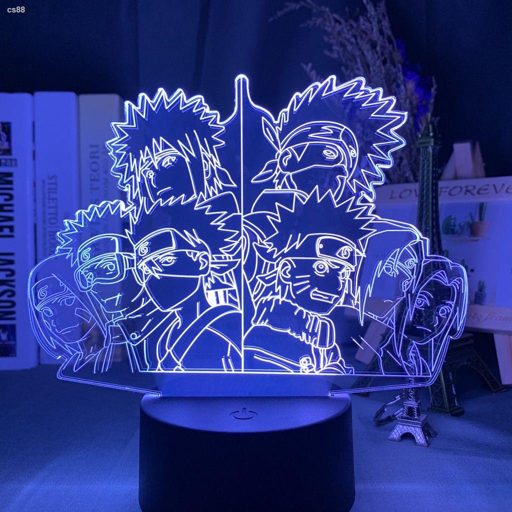 Lampe 3D Naruto Obito Kakashi Veilleuse LED 16 Couleurs main image 1