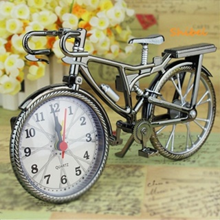 HOT_ นาฬิกาปลุกรูปจักรยานย้อนยุคเลขอาหรับวินเทจ