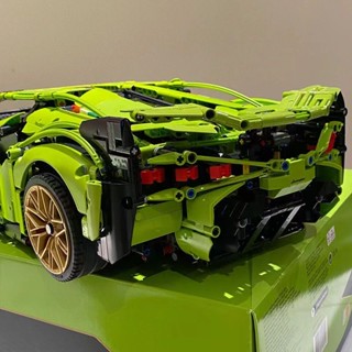 💞ขายใหญ่💞ประกอบ Lamborghini รถสปอร์ตสุดเท่ที่เข้ากันได้กับ Lego building block model car ของขวัญของเล่นเพื่อการศึกษา