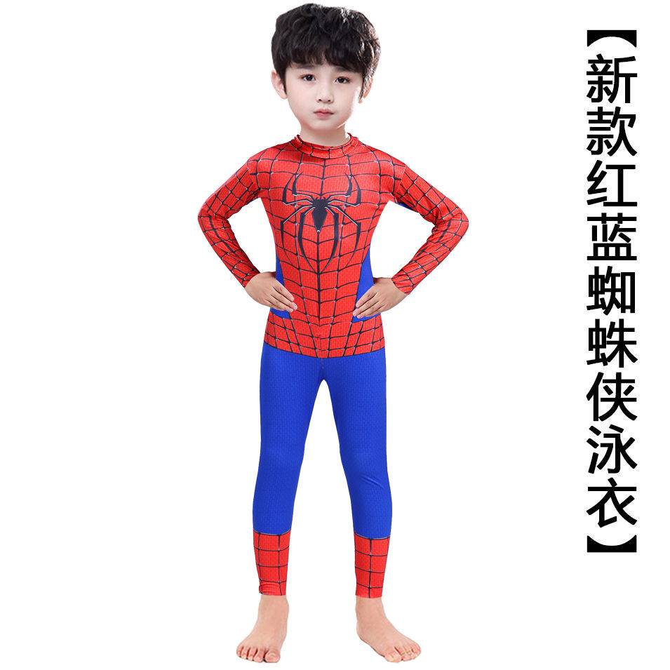 cosplay-costume-captain-america-ชุดว่ายน้ำเด็กชุดว่ายน้ำยาววันพีซสไปเดอร์แมนชุดว่ายน้ำเด็กไอรอนแมนรุ่นใหม่ฤดูร้อน