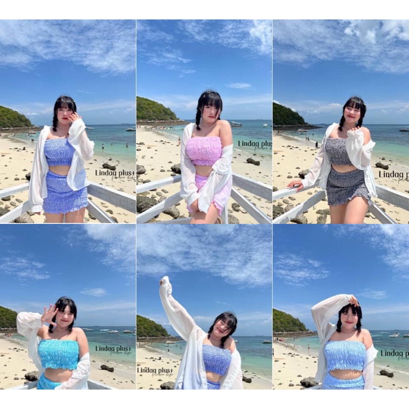 chubbychuu-40-เกาะอก-กระโปรงทรงเอ-สม๊อครอบตัว