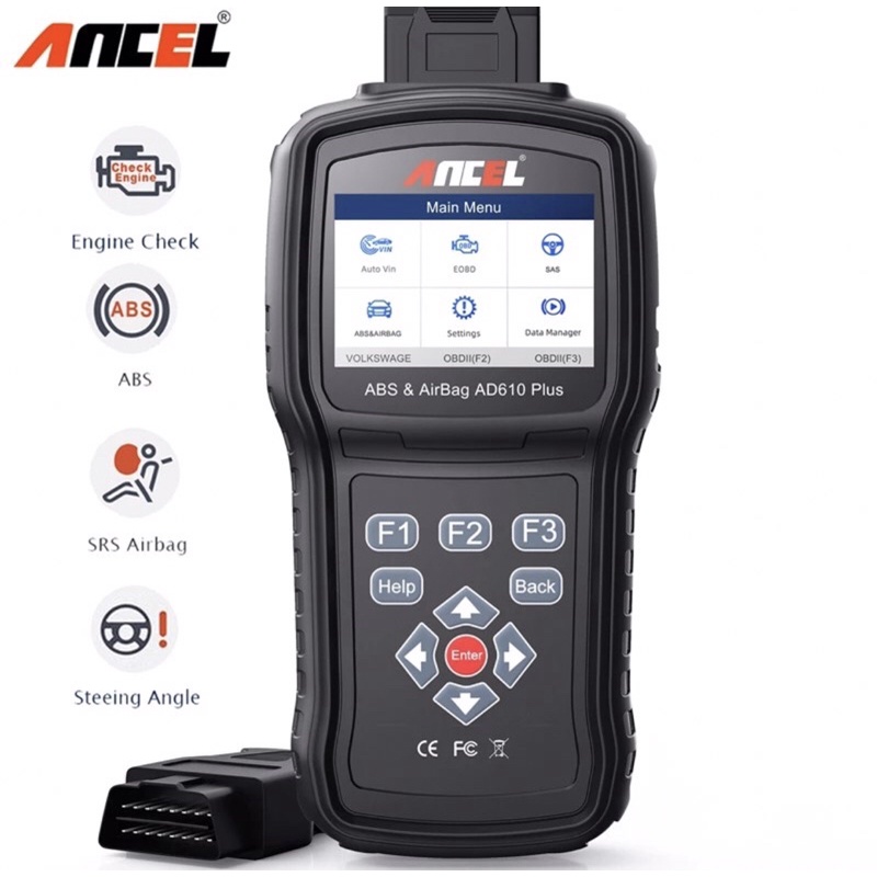Ancel AD610 Plus OBD2(ABS-SRS-Engine) | Shopee Thailand