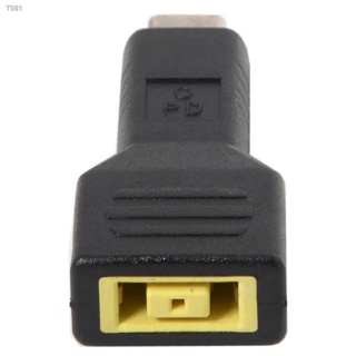 Rectangle Jack for Lenovo Input To USB-C Type-C Power Plug Charge Adapter for Laptop Phone