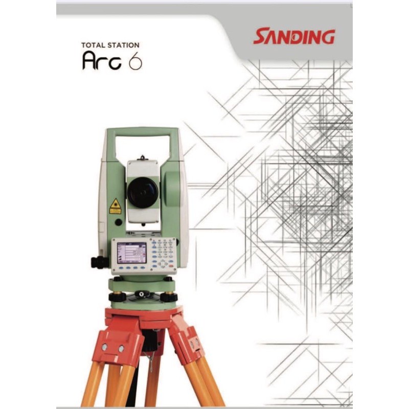 กล้องtotal-station-ยี่ห้อ-sanding-รุ่น-arc-6-non-prism-600-m-2-หน้าจอ