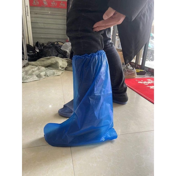ภาพหน้าปกสินค้า️พร้อมส่งด่วน ️leg cover ภาพถ่ายงานจริง ถุงคลุมรองเท้า เกรดโรงพยาบาล ป้องกันเชื้อโรคป้องกันน้ำ/น้ำฝน/ฝุ่นละออง จากร้าน babyktshop บน Shopee