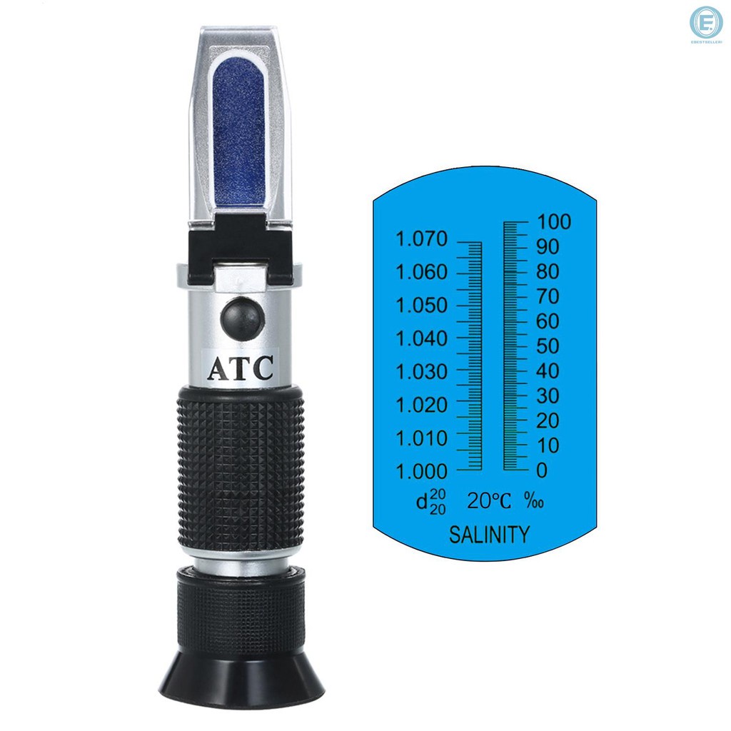 Salinity Refractometer Handheld Seawater Hydrometers Optical Salinity