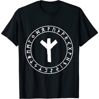 เสื้อยืด Algiz Rune Viking Rune Norse Pagan Wicca Witchcraft