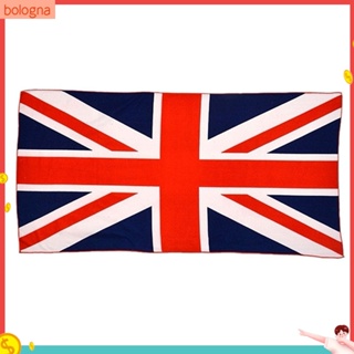 (Bologna) ผ้าขนหนูอาบน้ํา ลายธง UK ดูดซับน้ํา ทนต่อการเสียดสี ใช้ซ้ําได้ สําหรับบ้าน