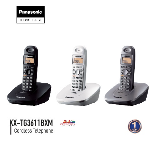 ภาพหน้าปกสินค้าPanasonic Cordless Phone KX-TG3611BX 2.4 GHz โทรศัพท์ไร้สาย โทรศัพท์สำนักงาน โทรศัพท์บ้าน จากร้าน panasonic_officialstore บน Shopee