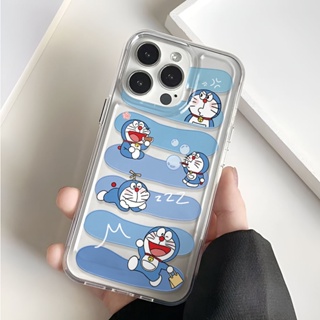 เคสโทรศัพท์มือถือ แบบใส ลายการ์ตูนโดราเอมอน ก้อนเมฆ แฟชั่น สําหรับ iphone 14 Pro Max 11 13 12 7Plus X XS Max 8 7