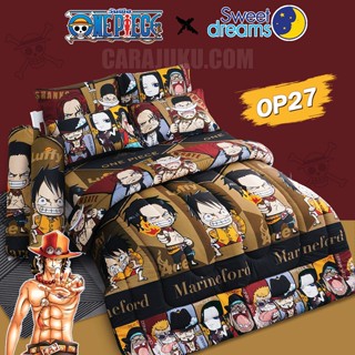 SWEET DREAMS (ชุดประหยัด) ชุดผ้าปูที่นอน+ผ้านวม วันพีช One Piece OP27 #ชุดเครื่องนอน ผ้าปู ผ้านวม ผ้าห่ม วันพีซ