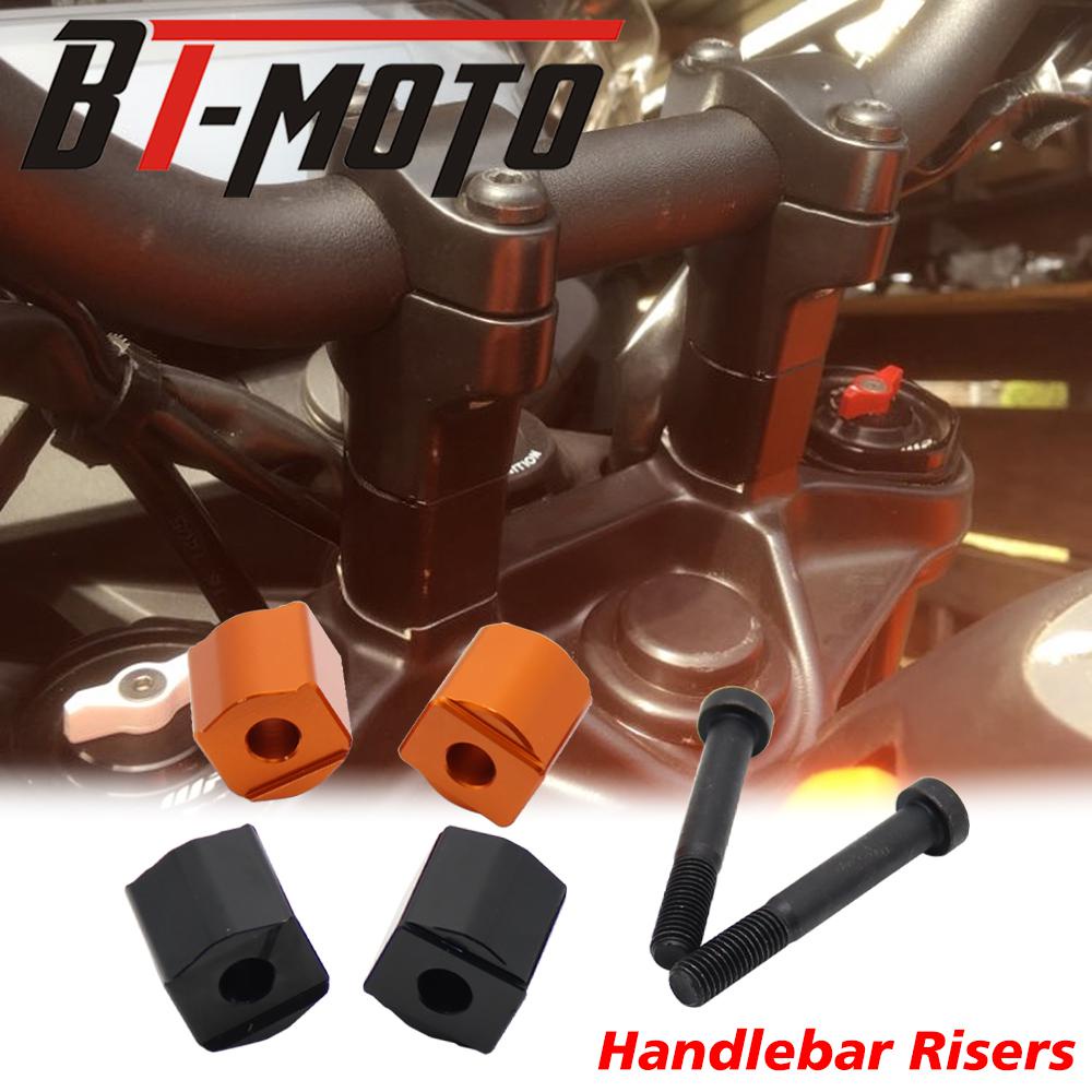 สีส้ม/สีดำ Handlebar Risers Kit เหมาะสำหรับ DUKE 1050 1090 1190 1290