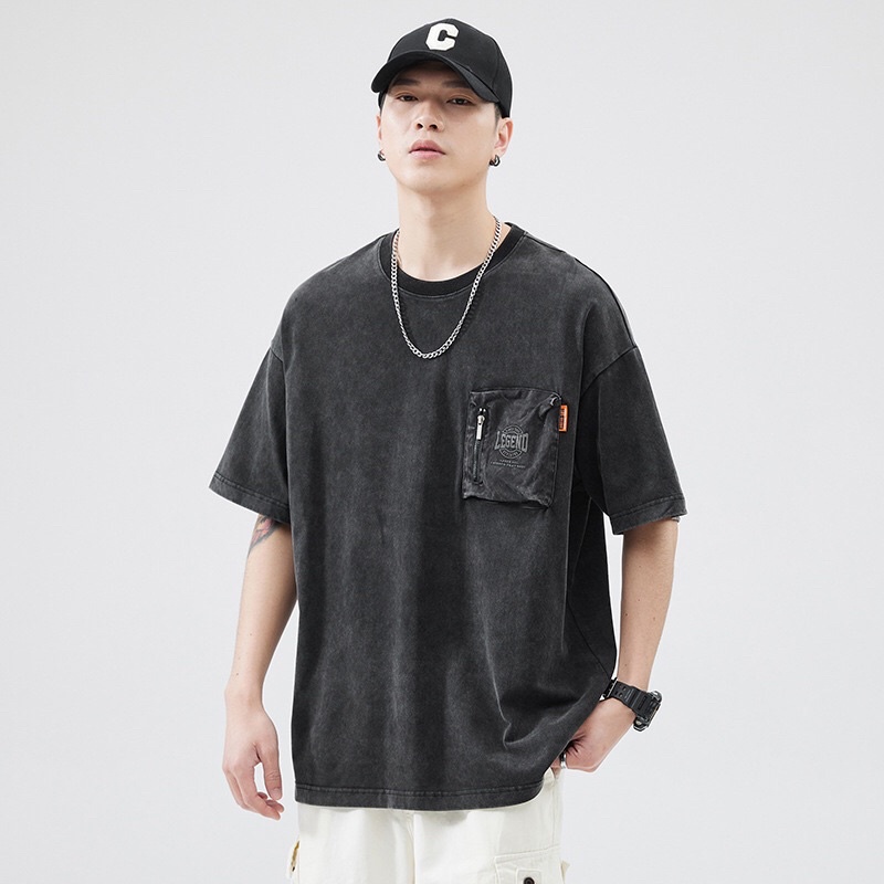 เสื้อแฟชั่นสไตล์เกาหลีผ้าcontton100-ใส่สบายใส่แล้วหล่อเท่ห์ขึ้นเป็นกอง-รหัส-ytx253c
