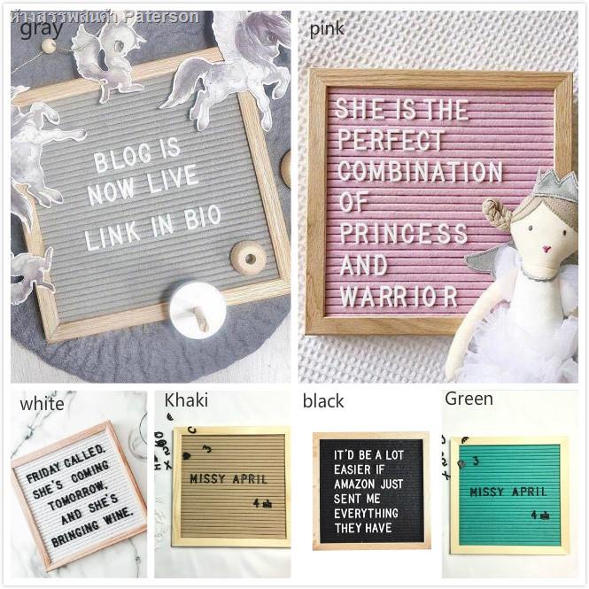 Letter Board Wooden Frame Changeable Symbols Numbers Characters Message ...