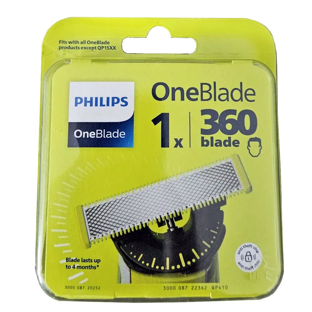 Lames De Rechange PHILIPS OneBlade 360 QP410/50 - Pack Anti-friction - Pour Rasoir OneBlade - Neuf