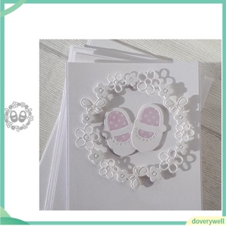 (Doverywell) Baby Shoes Flower Ring Metal Cutting Dies DIY Scrapbook Paper Card Album Stencil