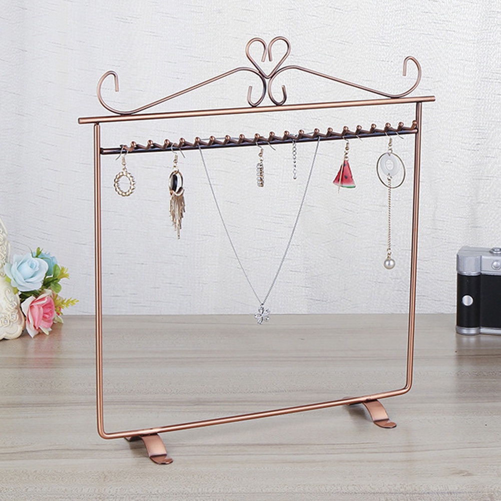 b-398-vintage-heart-jewelry-hanger-earring-metal-rack-stand-holder