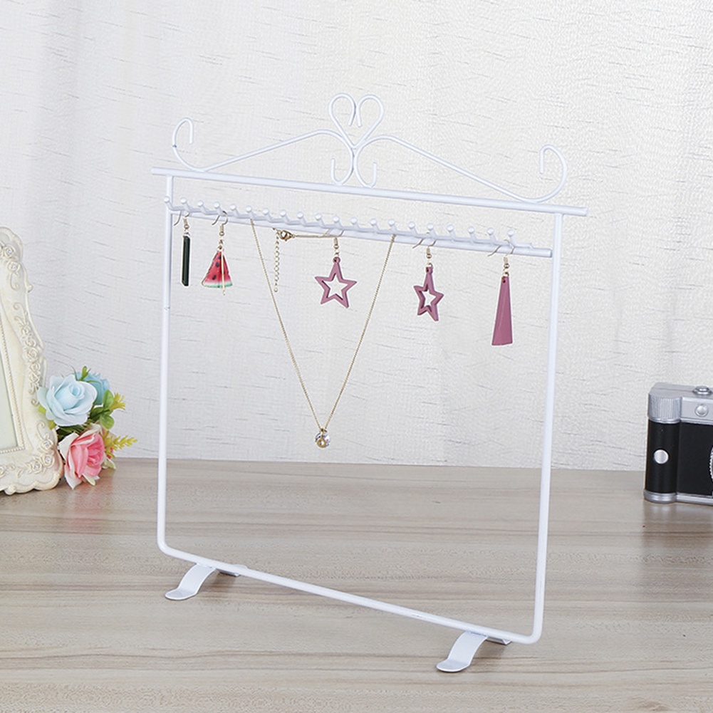 b-398-vintage-heart-jewelry-hanger-earring-metal-rack-stand-holder