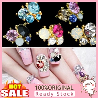 [B_398] 10Pcs 3D DIY Rhinestones Nail Art Tips Phone Decor Manicure Tool