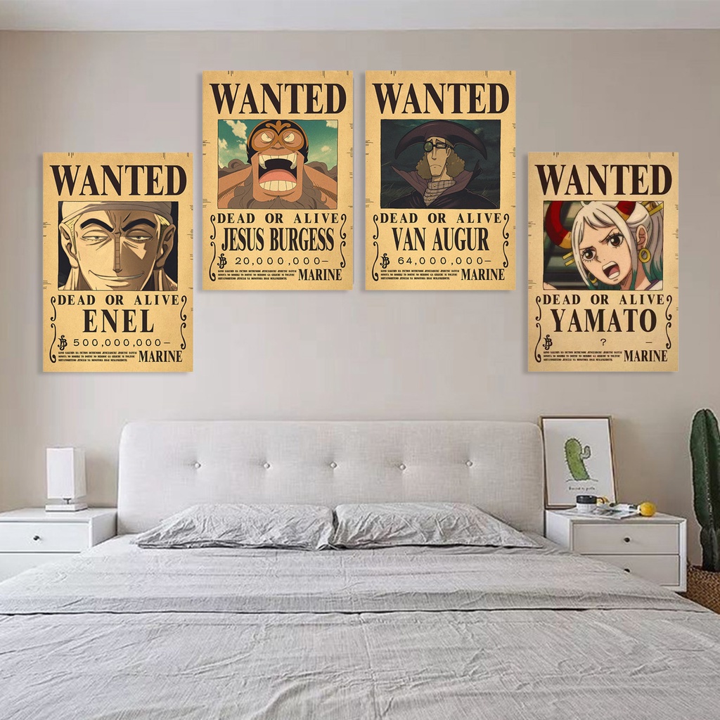 b-398-one-piece-poster-clear-rectangle-decorative-japanese-luffy-bounty-poster-bedroom-decor-for-bar