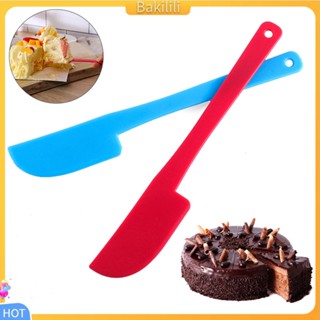 (Bakilili) Plastic Cream Butter Cake Spatula Mixing Batter Scraper Knife Brush Baking Tool