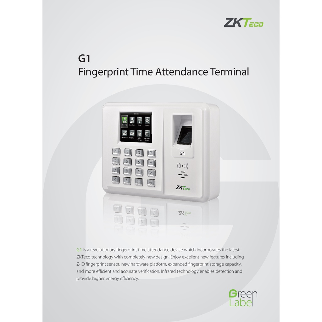 zkteco-g1-time-attendance-access-cotrol-เครื่องสแกนนิ้วและทาบบัตร-รับประกัน-2-ปี