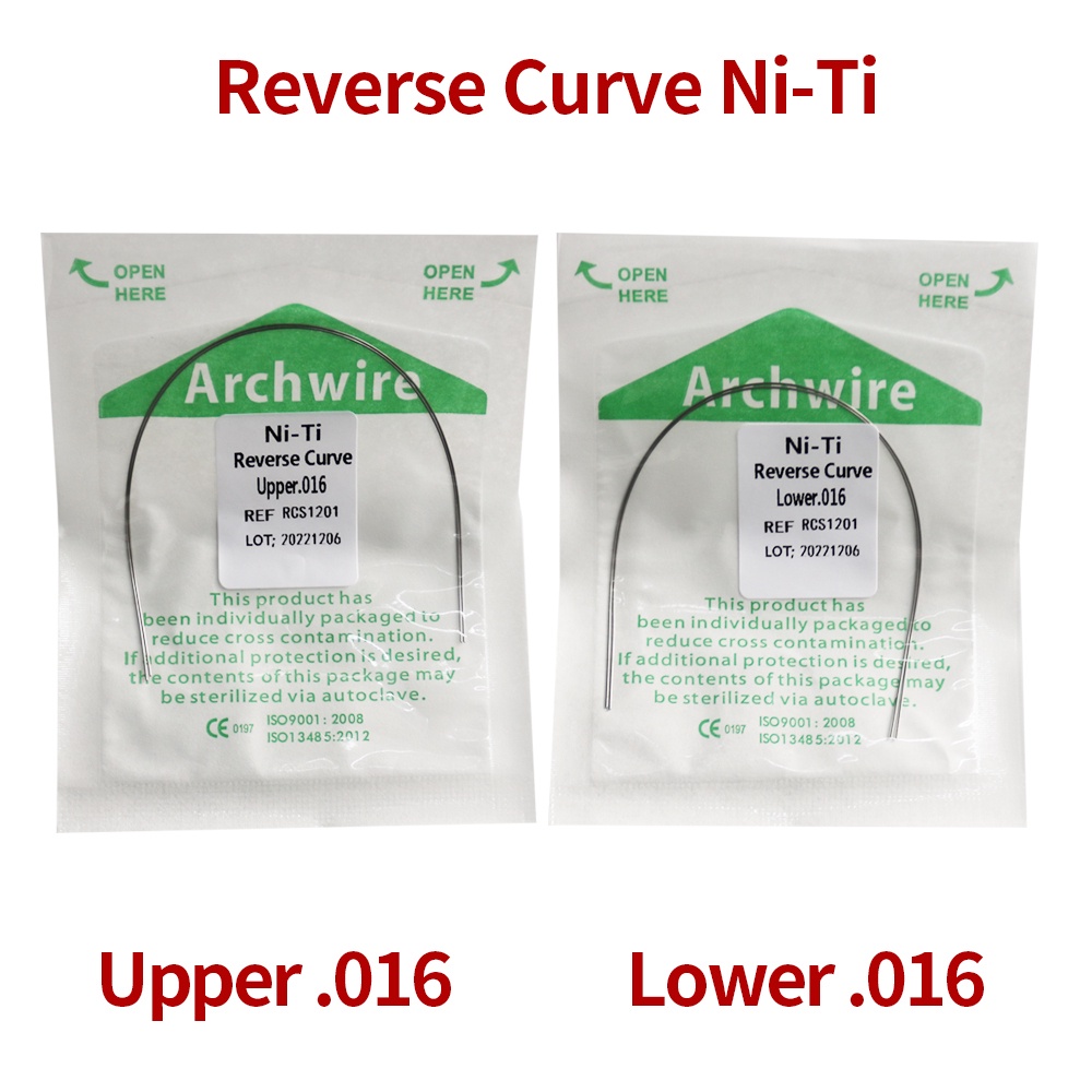 2Packs Reverse Curve NT Wire Green Packing (1Pack Upper+1Pack Lower ...