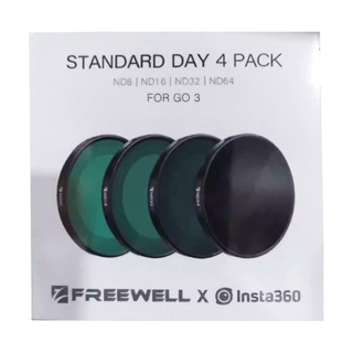 Insta360 Official GO 3 ND Filter Set (CINSBBKR) - Freewell Standard Day 4 Pack (ND 8/16/32/64)