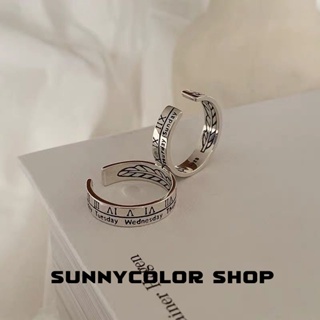 SUNNYCOLOR  แหวน แหวนแฟชั่น insลีลา ชีวิตประจําวัน การออกแบบแบรนด์ A98N1GN
