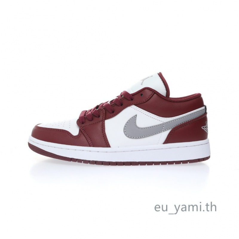 ของแท้-100-nike-air-jordan-retro-1-low-bordeaux-553558-615