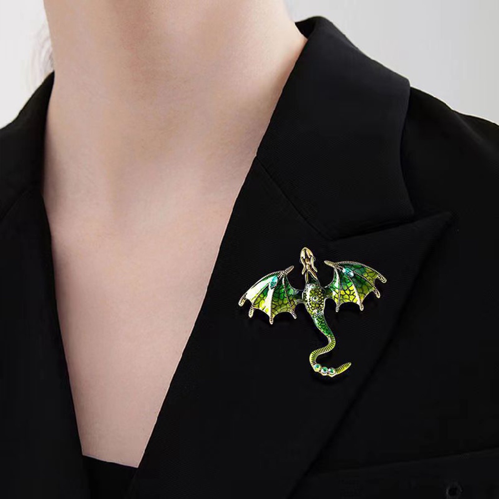 b-398-vintage-oil-dripping-flying-dragon-brooch-rhinestone-cartoon-enamel-animal-shape-women-clothing-hat-bag-lapel-pin-fashion-jewelry-gift
